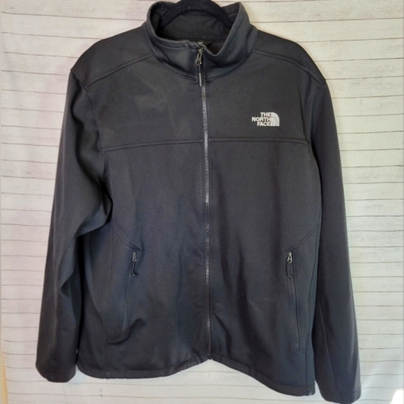 THE NORTH FACE BLACK SHELL JACKET, SZ XL - Picture 1 of 12